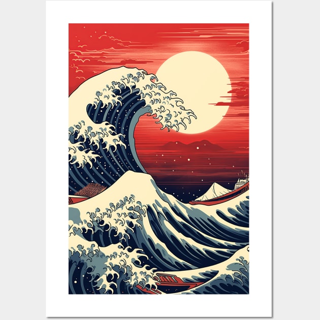 The Asian Wave Wall Art by 2ToastDesign